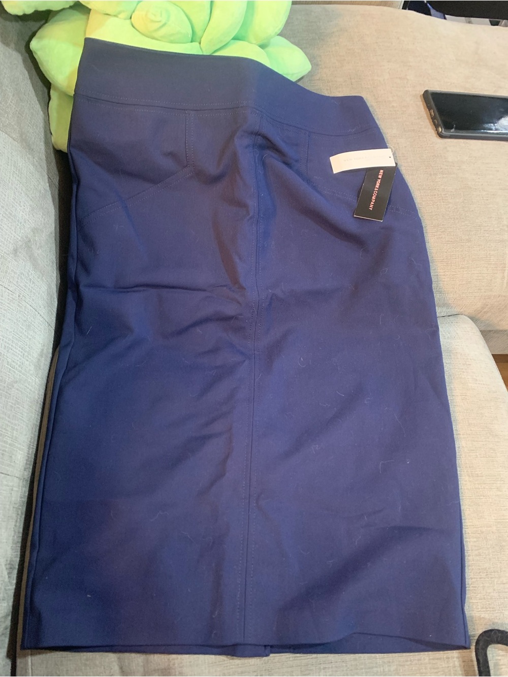 Women’s Navy Stretch Pencil Skirt